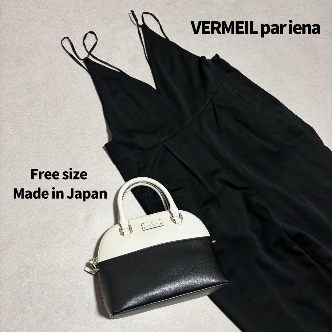 VERMEIL par iena サロペット　ブラック　黒　洗える VERMEIL par iena サロペット ブラック 黒 洗える - メルカリ