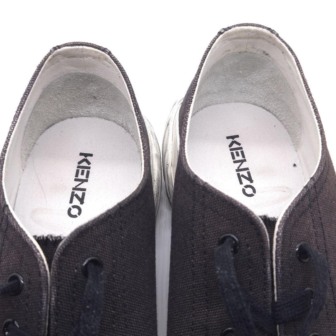 KENZO ケンゾー キャンバス スニーカー 43 約 27.5cm ブラック