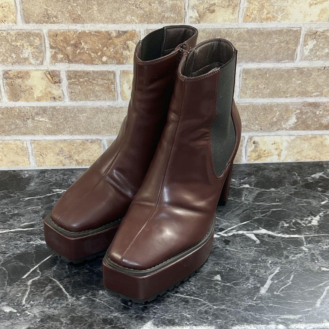 【744】AZUL by MOUSSY サイドゴアブーツ ボルドー 5,561円