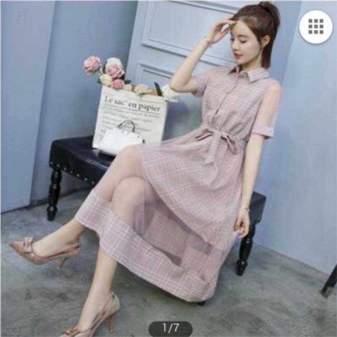 メルカリ ミモレ丈 シースルー チェック ワンピース ひざ丈ワンピース 2 500 中古や未使用のフリマ メルカリ ミモレ丈 シースルー チェック ワンピース ひざ丈ワンピース 2 500 中古や未使用のフリマ