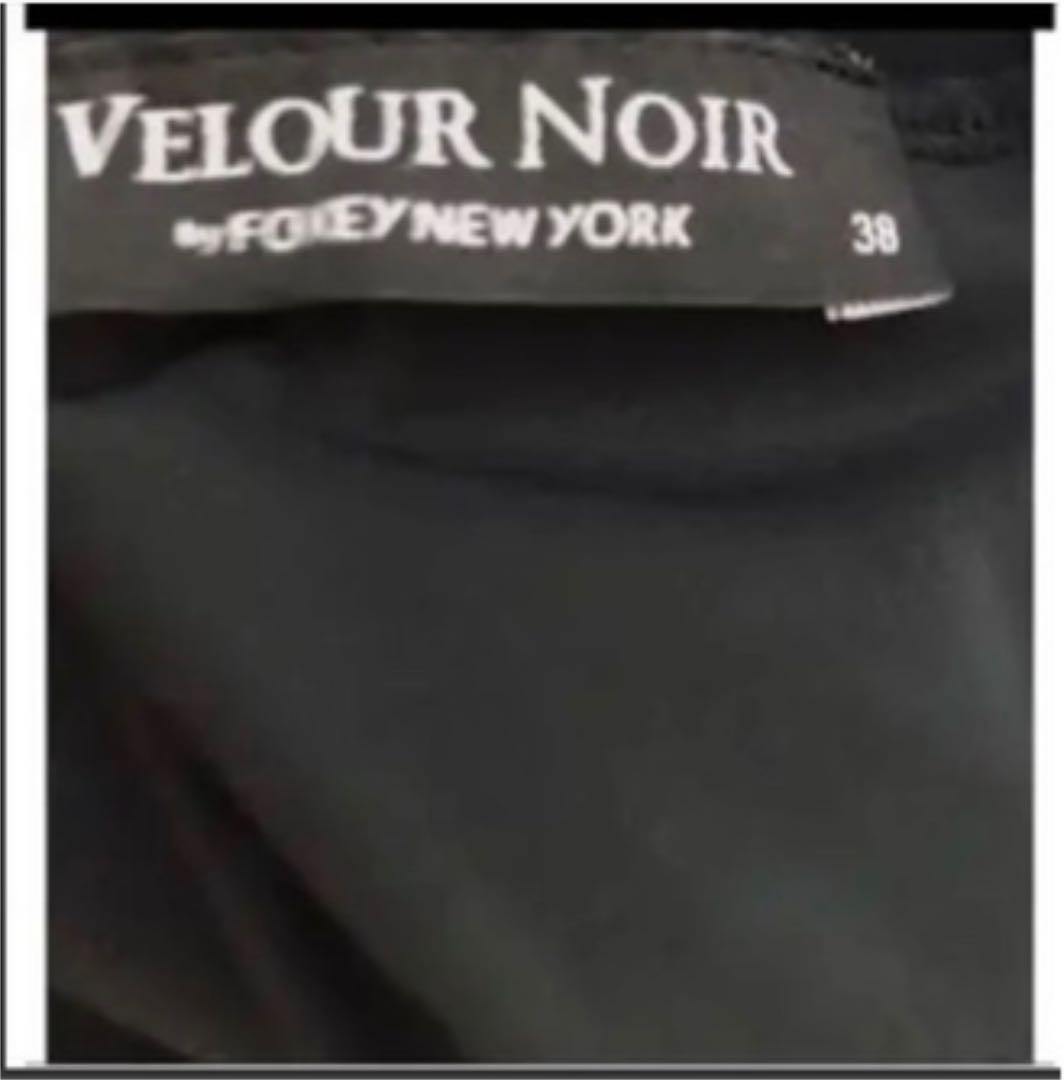 正規店定番 フォクシーNY 襟付きワンピース 38 7FJ5D-m35487027822 VELOUR NOIR 通販特価
