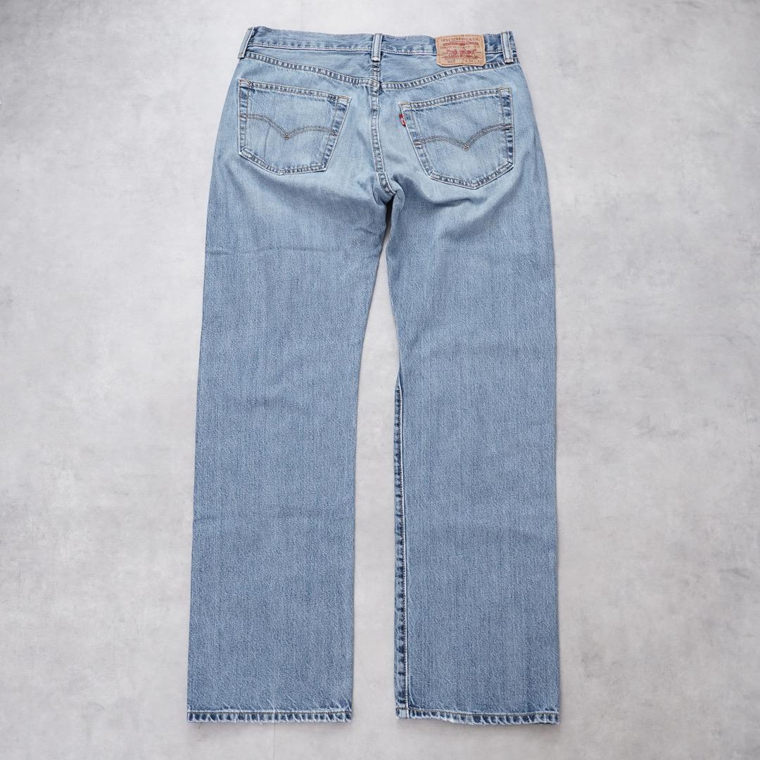 リーバイス501 Levis W34 ブルーデニム 青 パンツ ヒゲ 13384