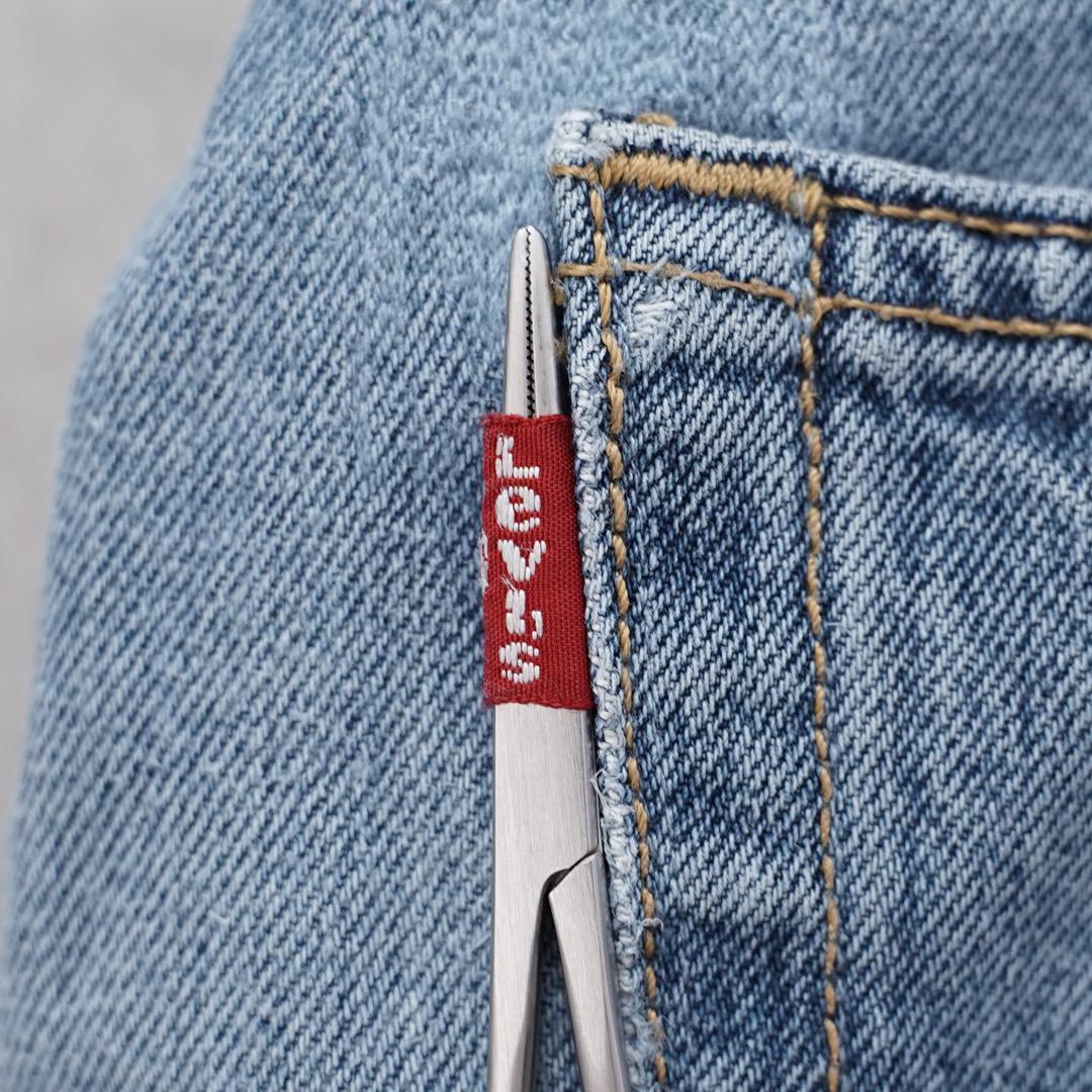 リーバイス501 Levis W34 ブルーデニム 青 パンツ ヒゲ 13384