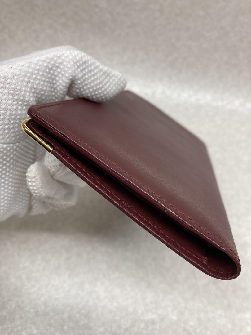 美品 Cartier カルティエ マストライン 長財布 レディース ボルドー