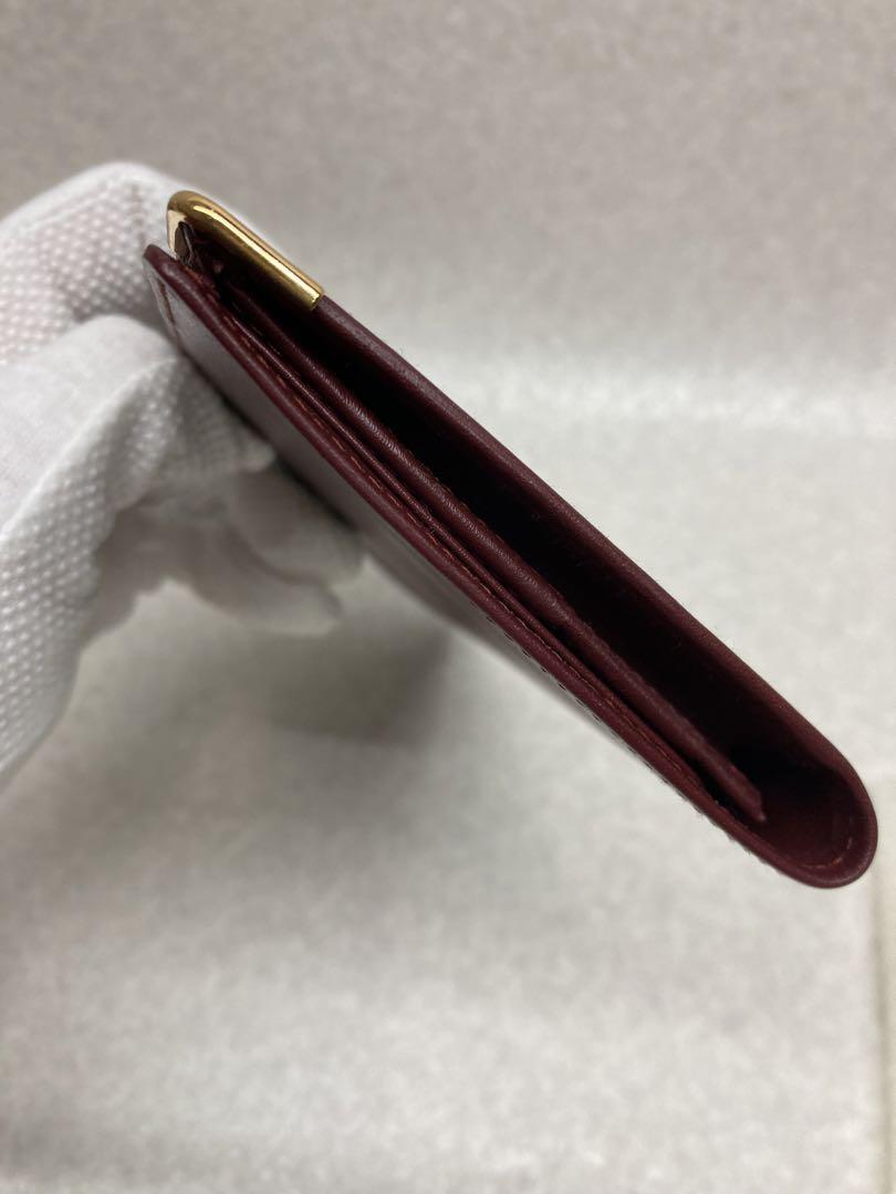 美品 Cartier カルティエ マストライン 長財布 レディース ボルドー