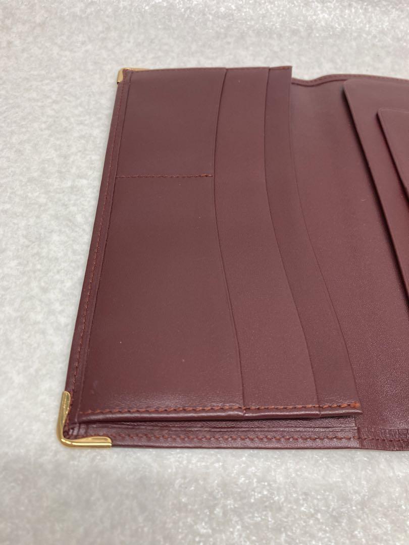 美品 Cartier カルティエ マストライン 長財布 レディース ボルドー
