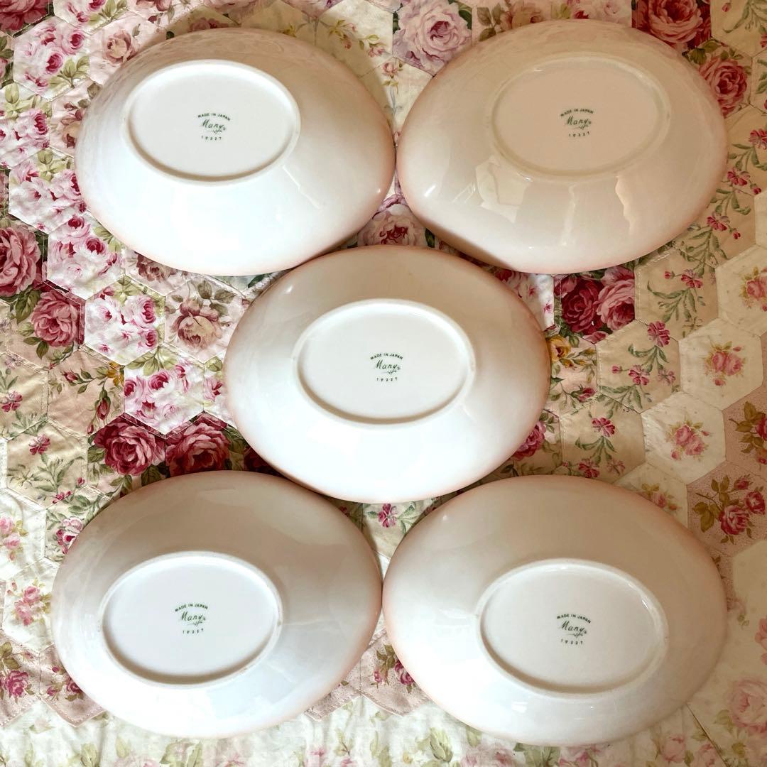 マニーオーバルボウル5枚セットMany