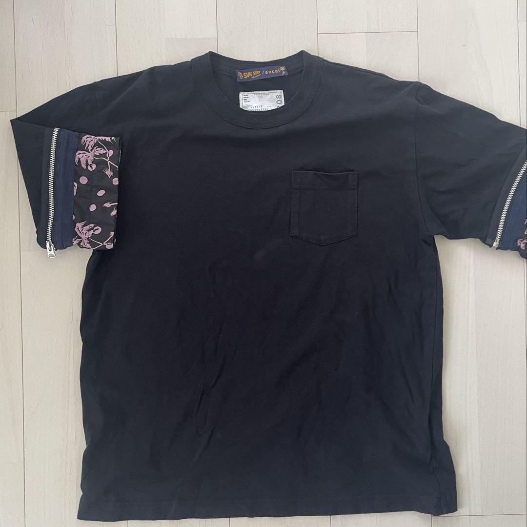 sacai × Sun Surf 20SS アームジップ　Tシャツ