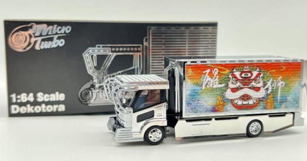 Micro Turbo PEAKO 1/64 デコトラ ウイング トラック 箱車 Micro Turbo PEAKO 1/64 Lion Dekotora Truck デコトラ ウイング