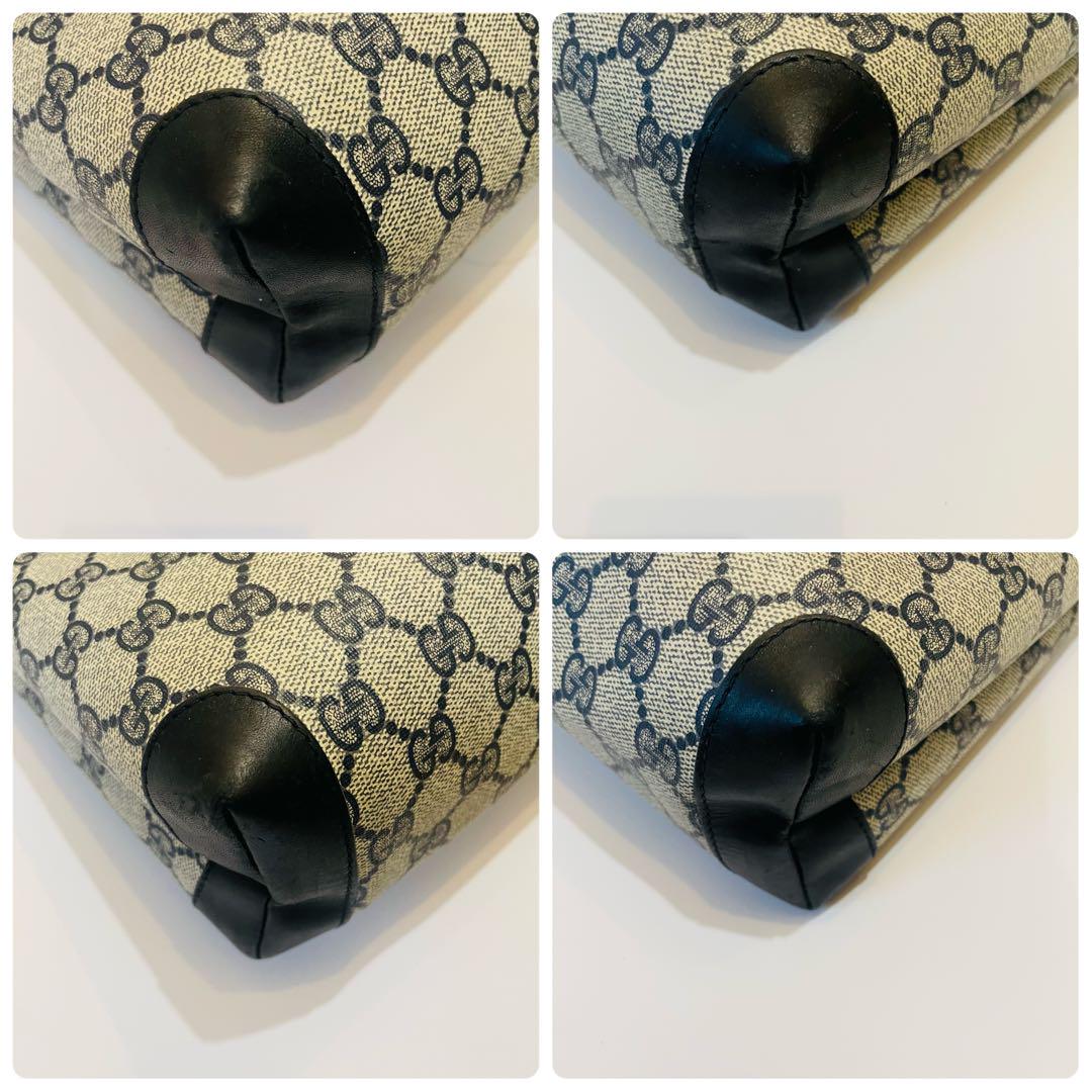 極美品*GUCCI トートバッグ GGスプリーム ハンド PVCレザー シェリー 画像10