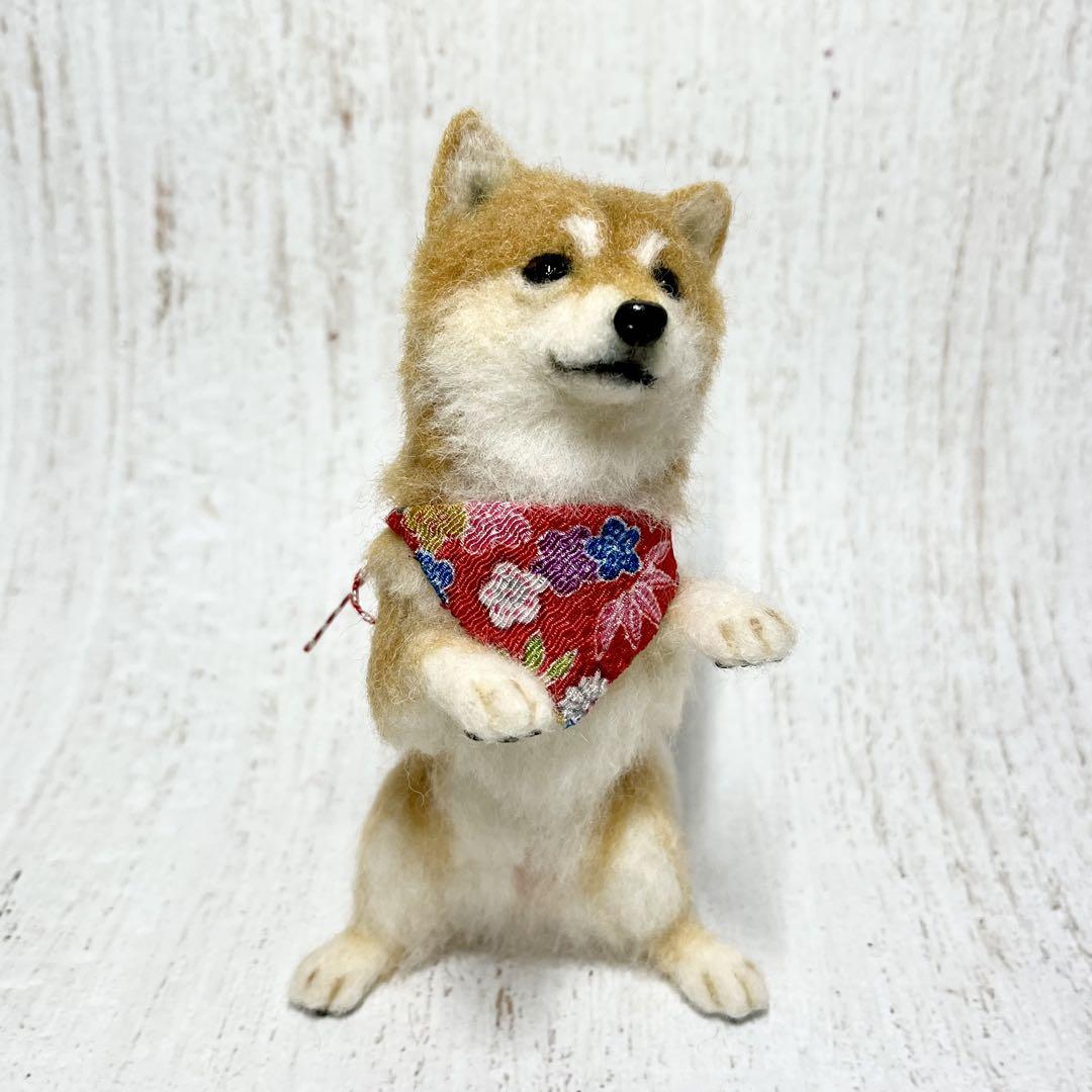 羊毛フェルト 犬 柴犬