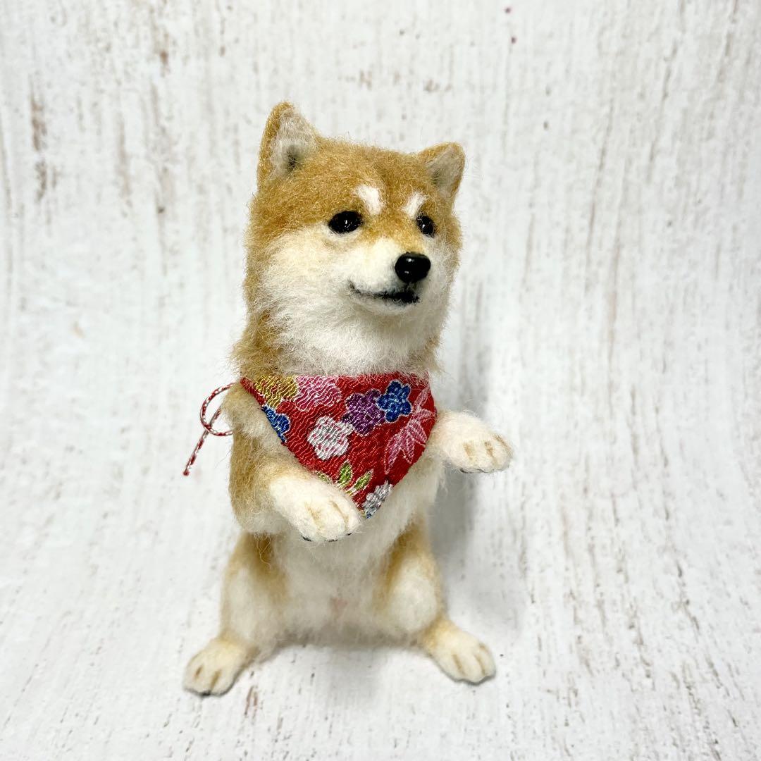 羊毛フェルト 犬 柴犬