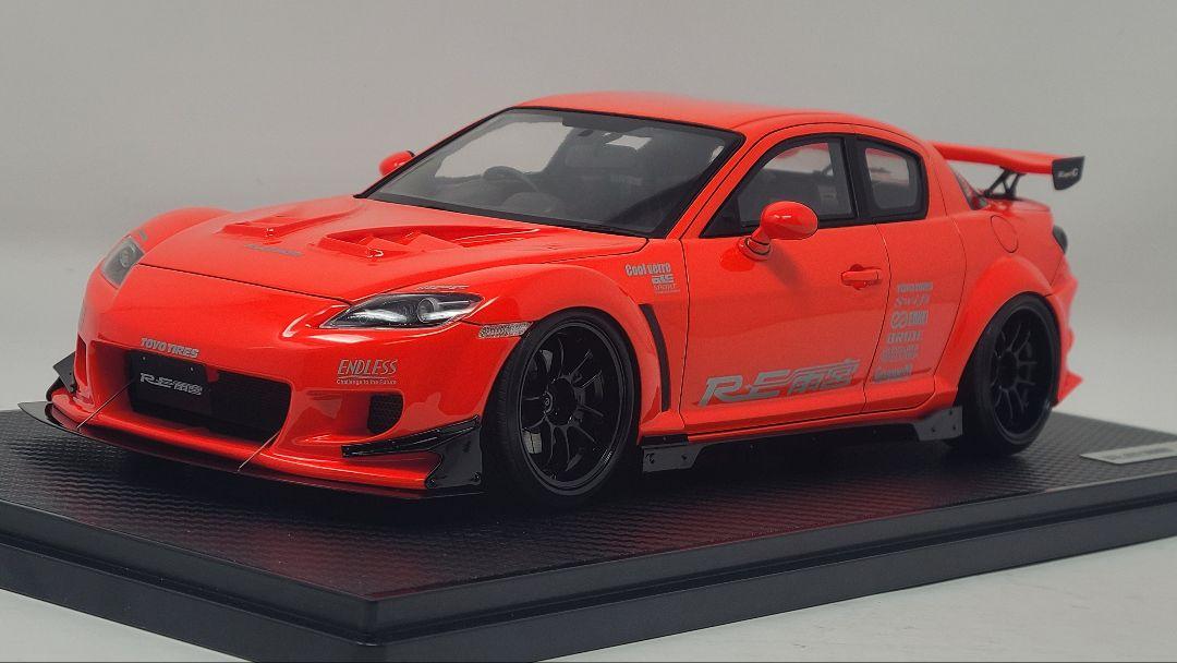 ミニカー 1/18 Mazda RX-8 (SE3P) RE Amemiya IG3176 1/18 Ignition Model Mazda RX-8 (SE3P) RE Amemiya Yellow
