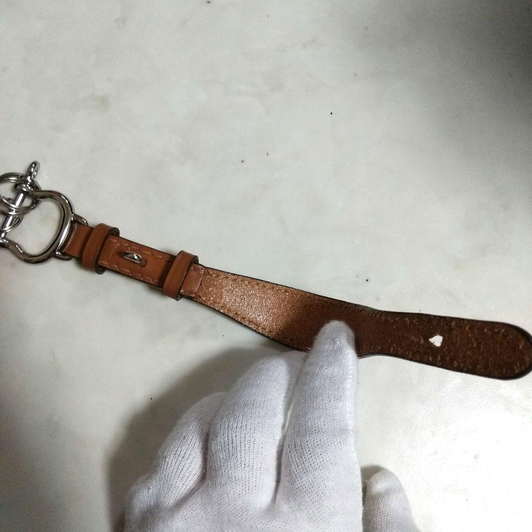 美品 SOMES SADDLE ソメスサドル ベルト取り付け レザーキーホルダー