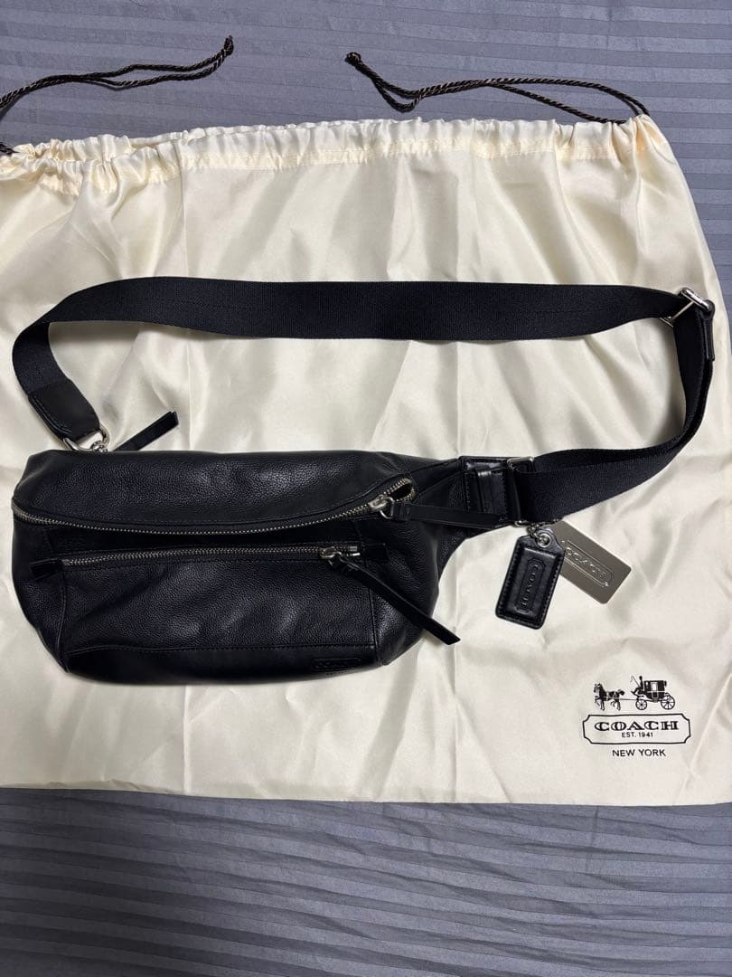 COACH コーチ 70785 メンズ ウエストポーチトンプソン レザー