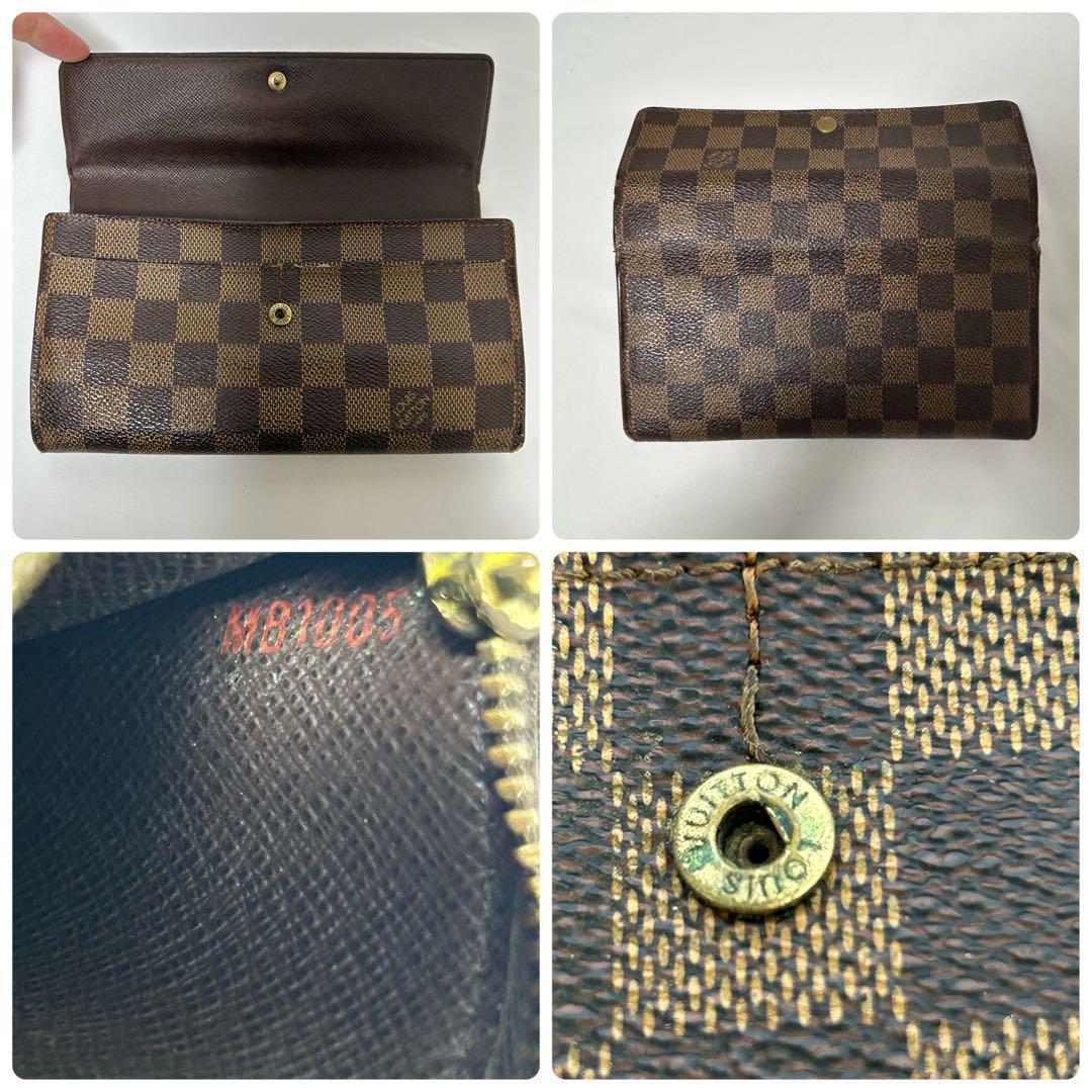 【良品】Louis Vuitton ルイヴィトン ダミエ ポルトモネ クレディ