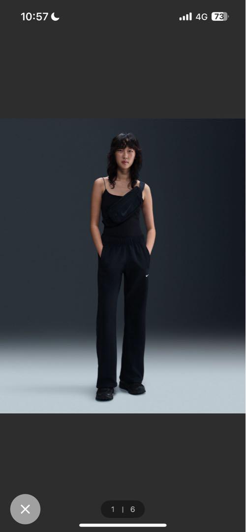 Nike ブラック ワイドパンツ