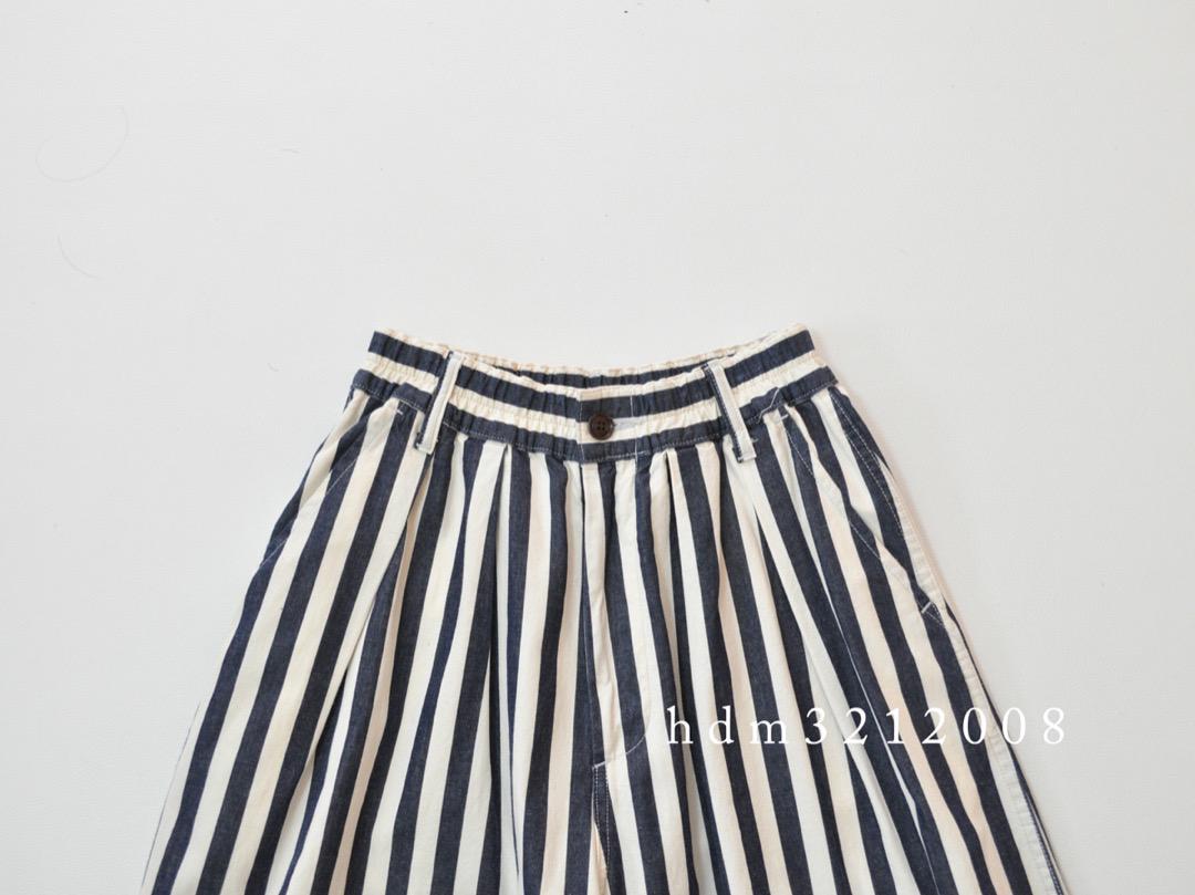 美品 HARVESTY サーカスパンツ ノンフェイドストライプ