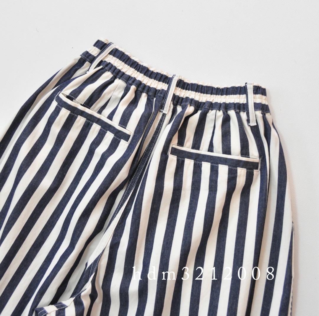 美品 HARVESTY サーカスパンツ ノンフェイドストライプ