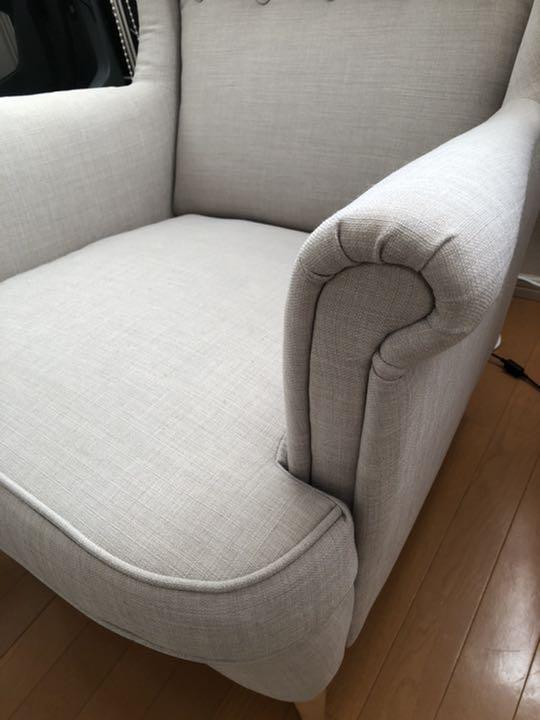 限定品 イケア IKEA ストランドモン 1人掛けソファ ベージュ 引き取り限定 mO8KG-m35508879714 新作正規品