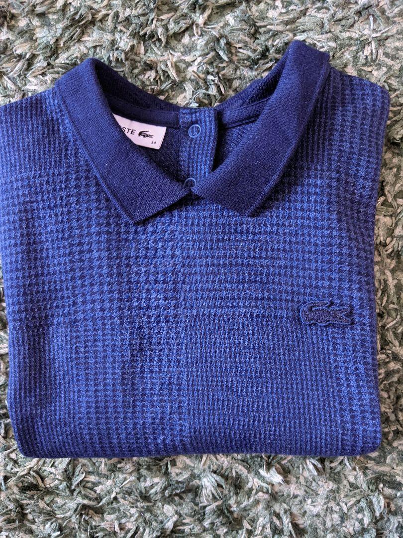 【新品未使用】LACOSTE　グレンチェック襟付きシャツ