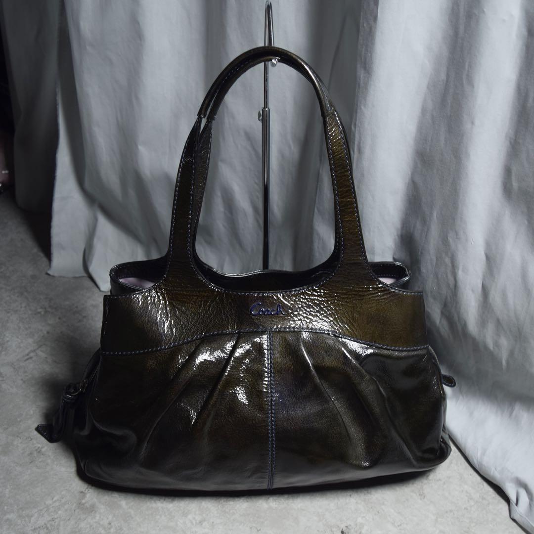 バッグ y2k archive 00s Enamel shoulder bag y2k COACH enamel shoulder bag archive 00 - メルカリ