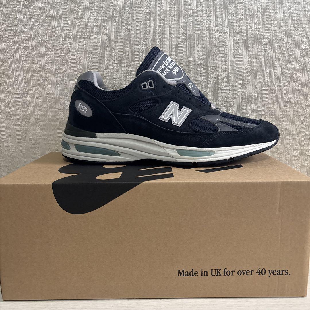 New Balance 991NV2 ネイビー 26.0cm