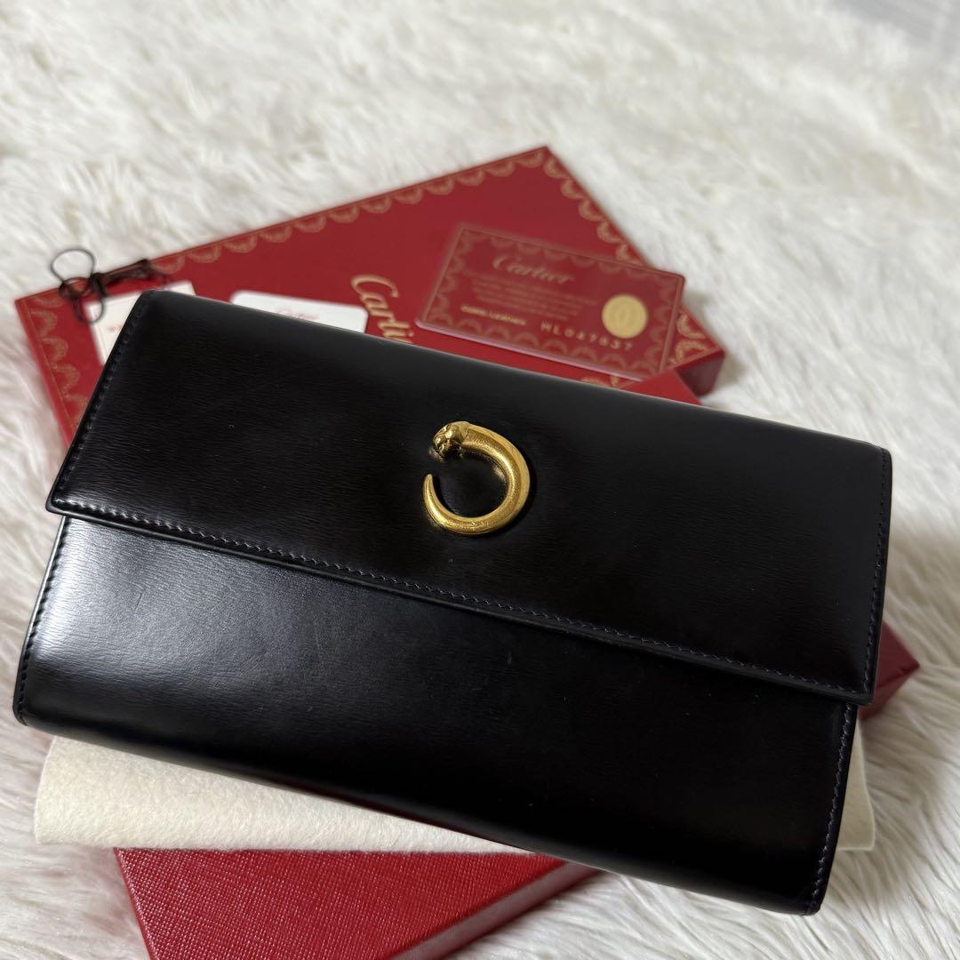 ⭐️極美品⭐️　Cartier パンテール　長財布　ゴールド金具　三つ折り財布
