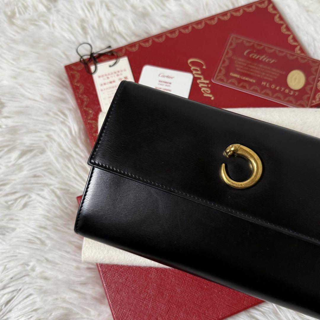 ⭐️極美品⭐️　Cartier パンテール　長財布　ゴールド金具　三つ折り財布
