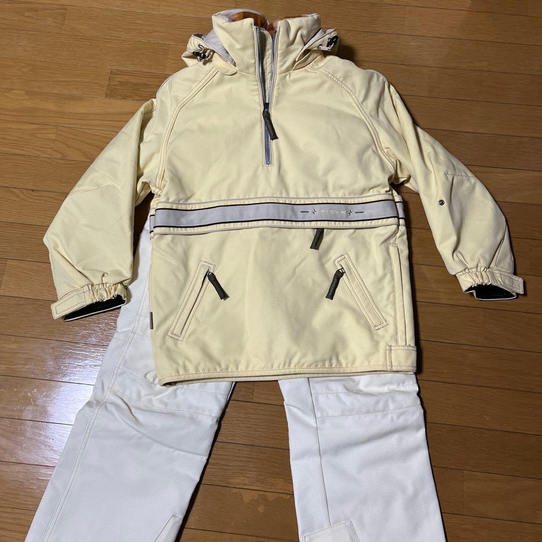 Phenix フェニックス スノーウェア上下レディース レモンイエロー 白 7号S phenix