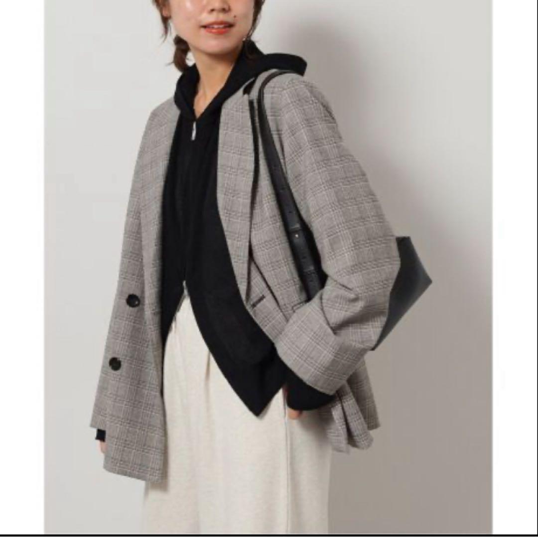 ジャーナル レリューム ダブルフロントチェックジャケットM JOURNAL STANDARD relume