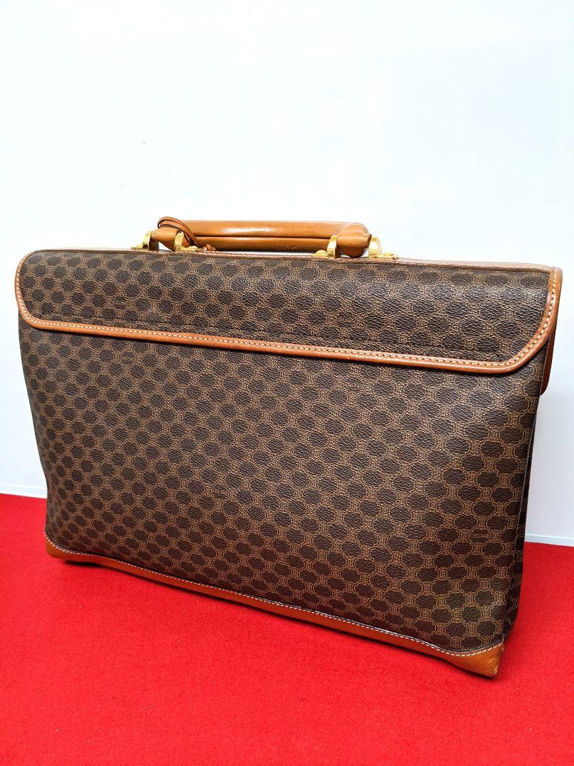 美品 レア!Celine セリーヌ マカダム柄ハンドバッグ ブリーフ ビジネス