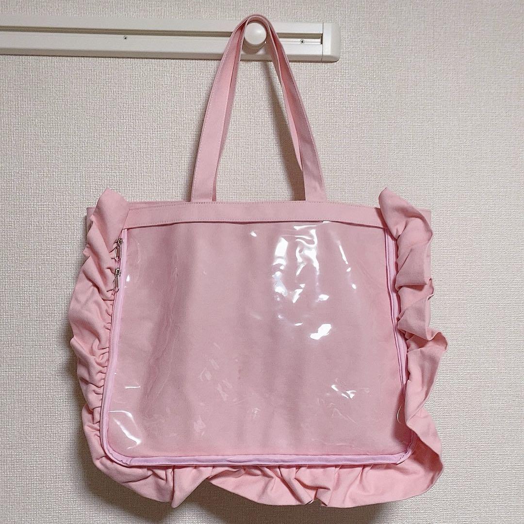 ザッカマート　痛バ　ピンク 痛バッグ 痛バック ビニールバッグ 痛バ トートバッグ BAG