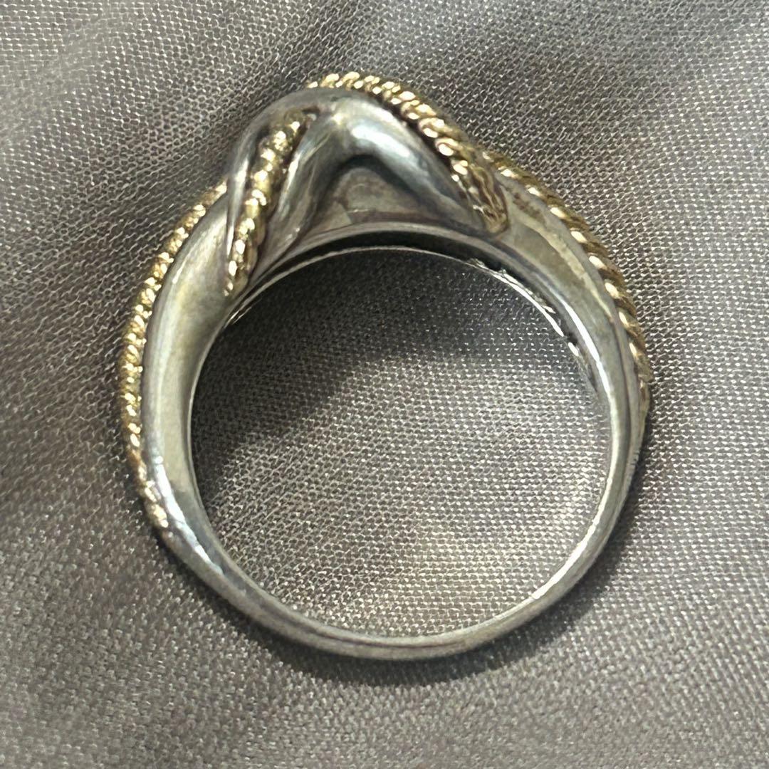 【美品】TIFFANY&Co. シグネチャー リング SV925 750 10号