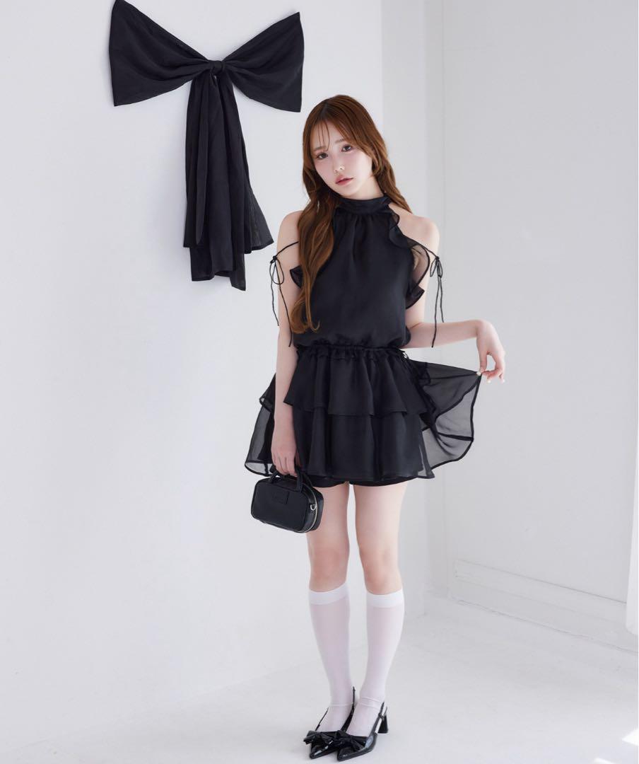 【Black collection】アメスリミニワンピース NICE CLAUP