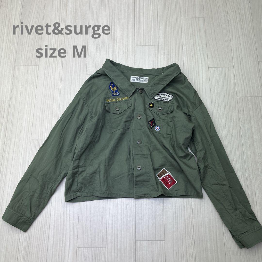 rivet&surge リベットアンドサージ ワッペン ミリタリー シャツ
