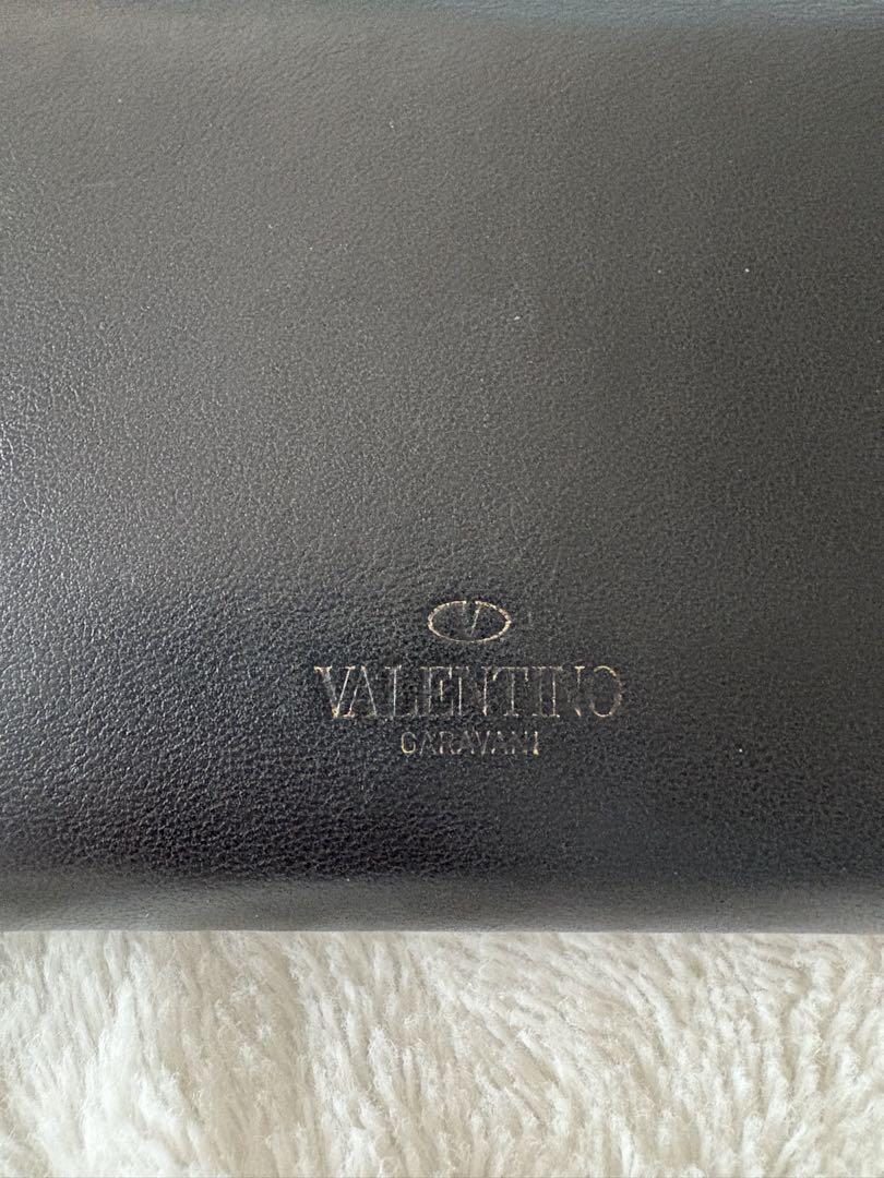 ！！ さま専用　VALENTINO スタッズ付きブラック長財布ストラップ付き