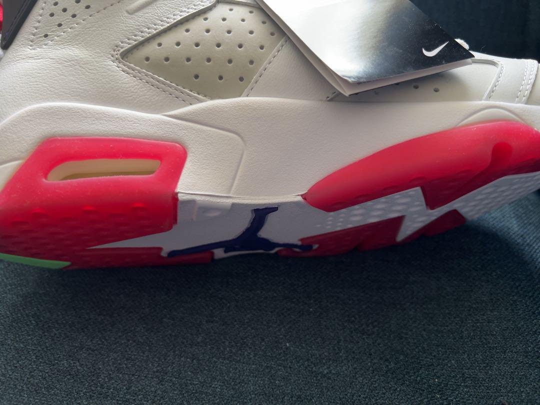 確実に正規品 Nike Air Jordan 6 ホワイト/レッド/グレー - メルカリ