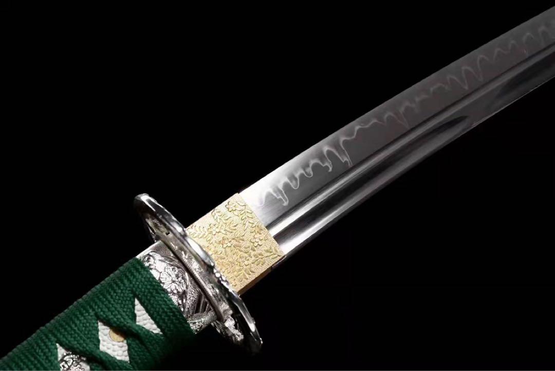 小烏丸『翡翠』武具　刀装具　日本刀　模造刀  肋差   短刀 小烏丸『翡翠』武具 刀装具 日本刀 模造刀 肋差 短刀
