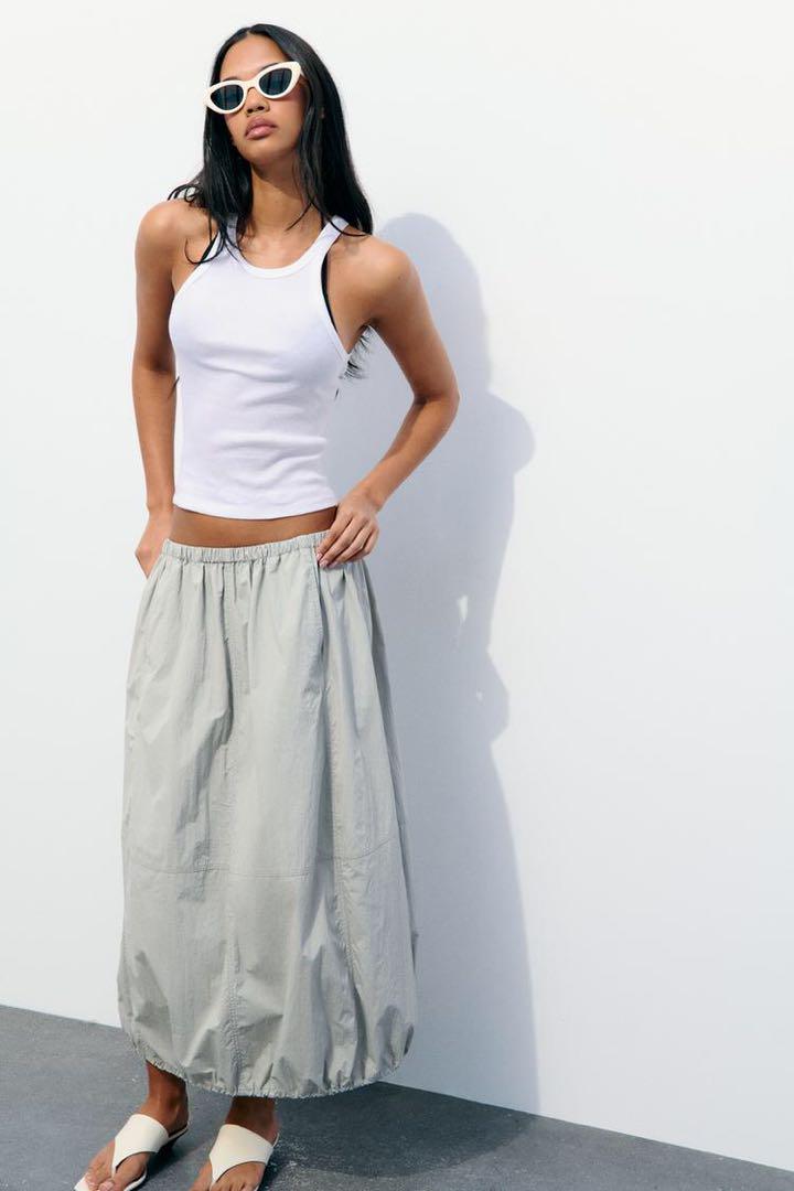 ☆ドイツ発*ZARA*新作*ナイロンバルーンスカート☆ org.jpg