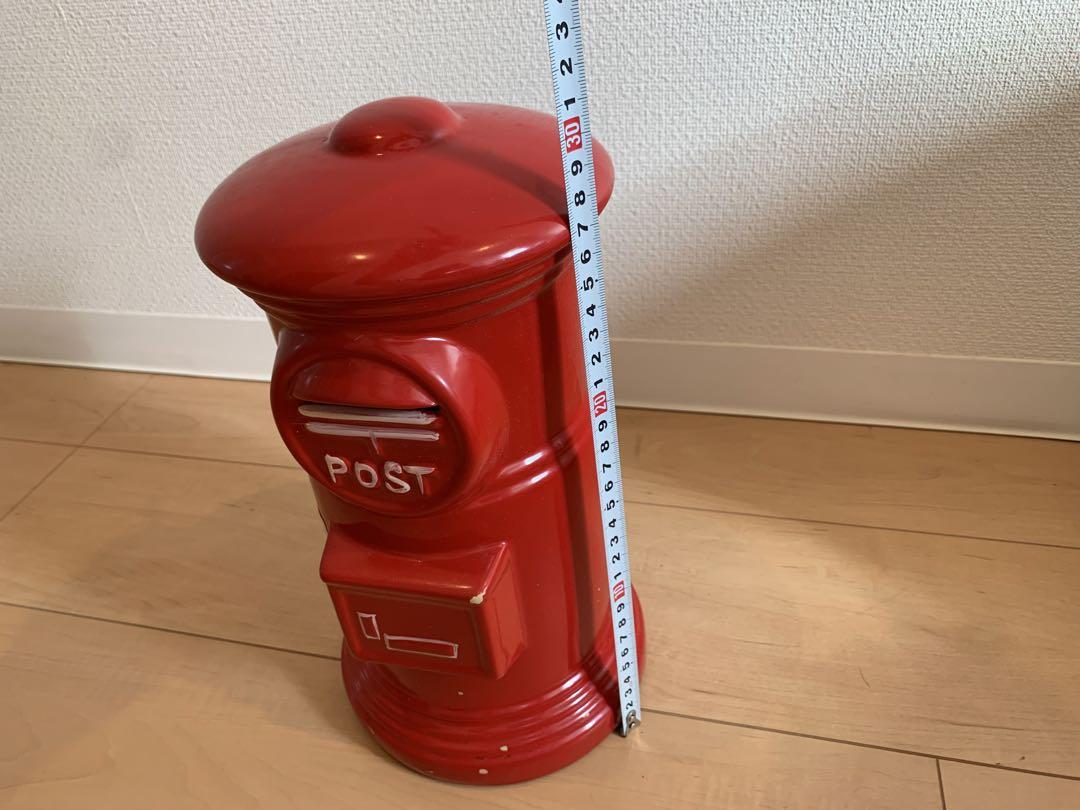 郵便局／レア貯金箱】郵便ポスト型貯金箱