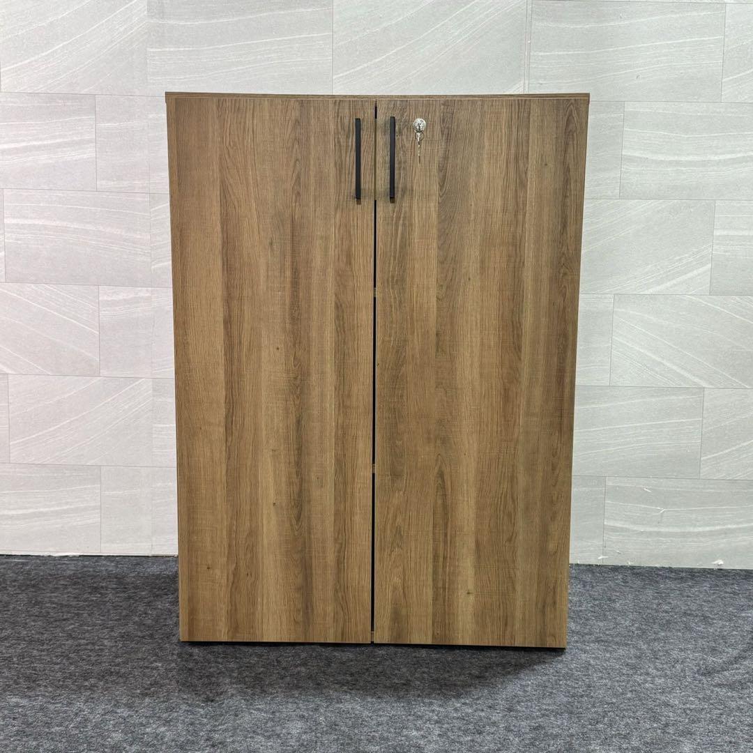木製キャビネット 鍵付き 収納棚 リビング 業務用 書斎 完成品 d2729