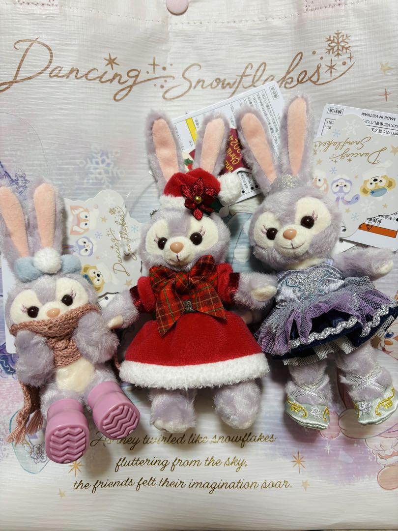 ダンシングスノーフレークス　ぬいぐるみバッジ　10個セット☆ ダンシング スノーフレークス ぬいぐるみバッジ ダッフィー