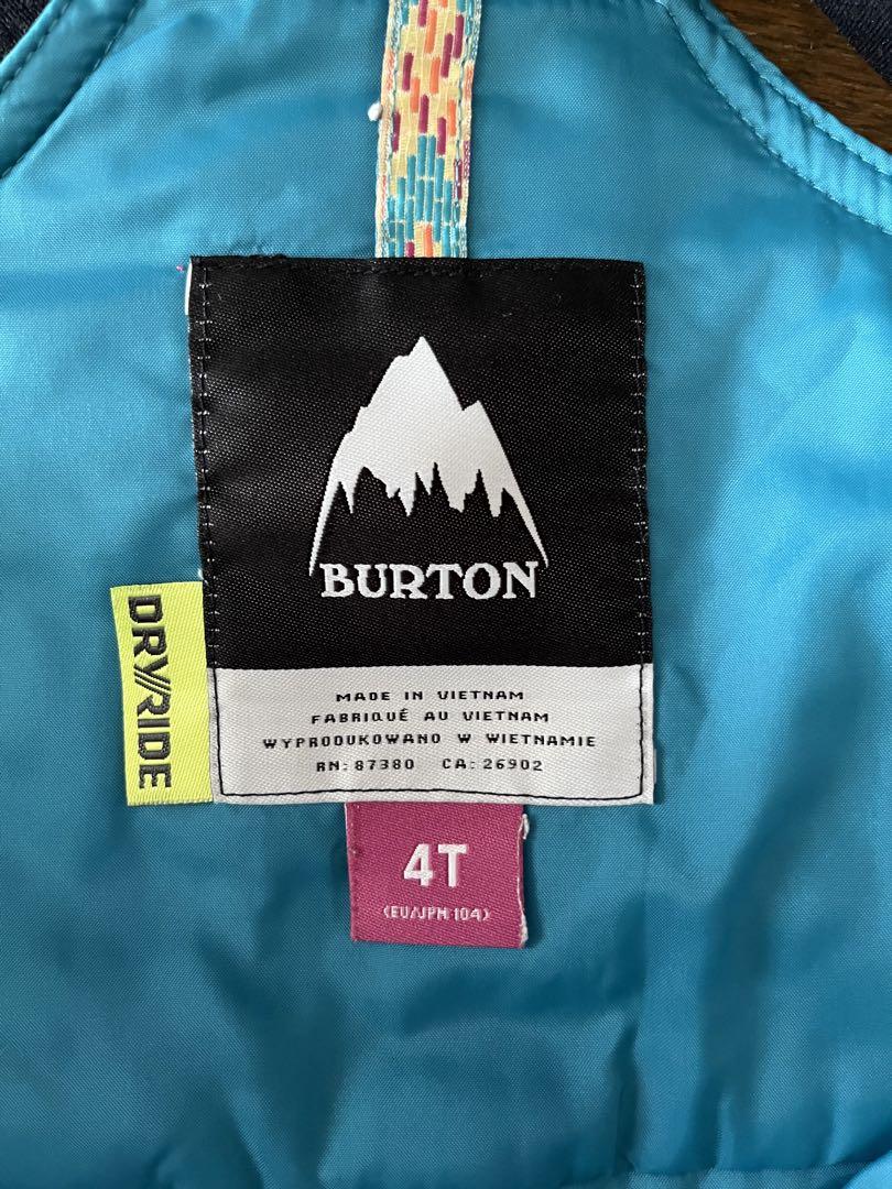 公式通販 BURTON Kidsウエア 上下セット 4T(99-107cm)