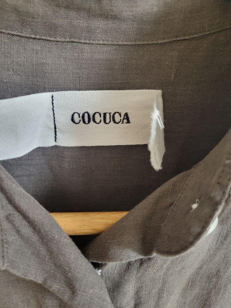 THE STORE by C´ 【COCUCA】リネンカシュクールシャツ レディース