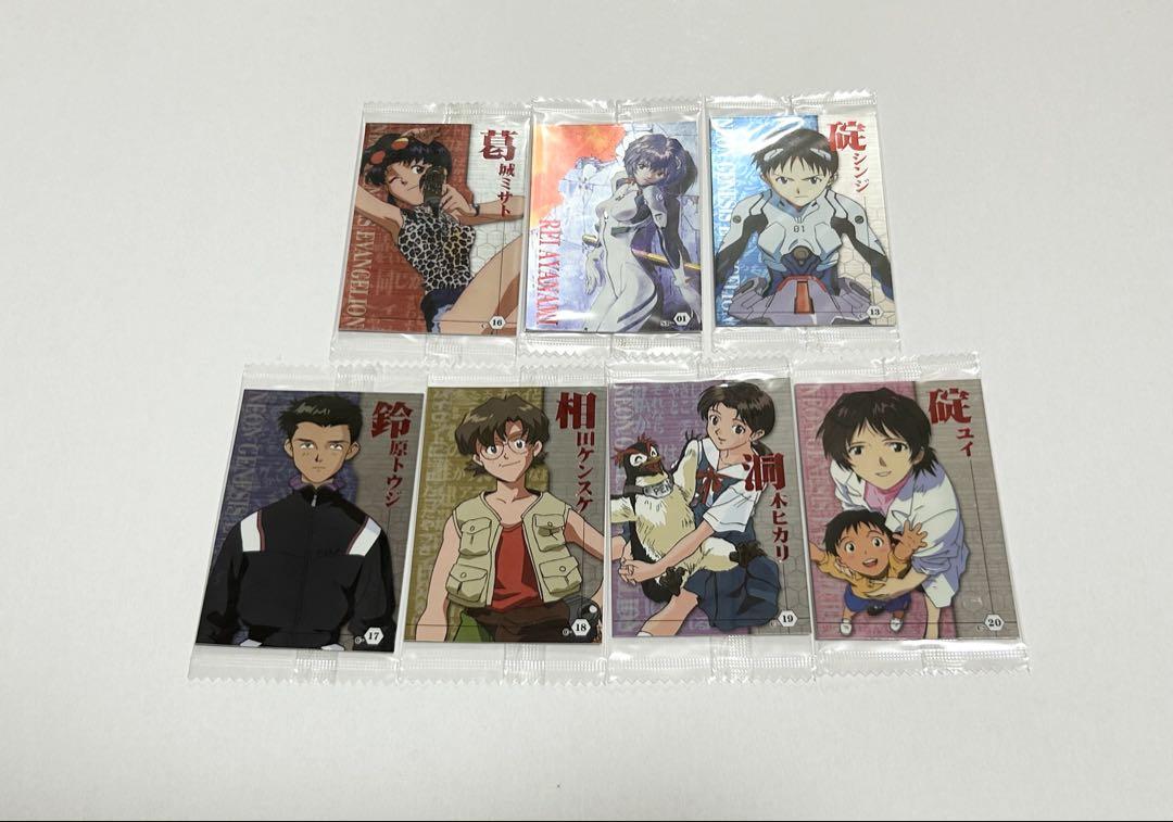 【希少】【未開封】エヴァンゲリオン　ウエハース　カード　当選品 未開封】エヴァンゲリオン ウエハースカード 2007年 7種 希少