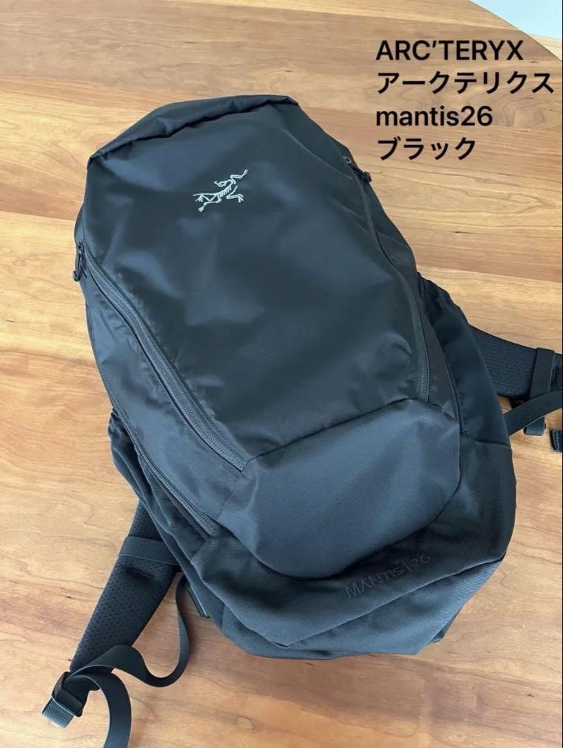 ジ*ヌ様 廃盤美品 ARC'TERYX mantis26 ブラック シルバーロゴ