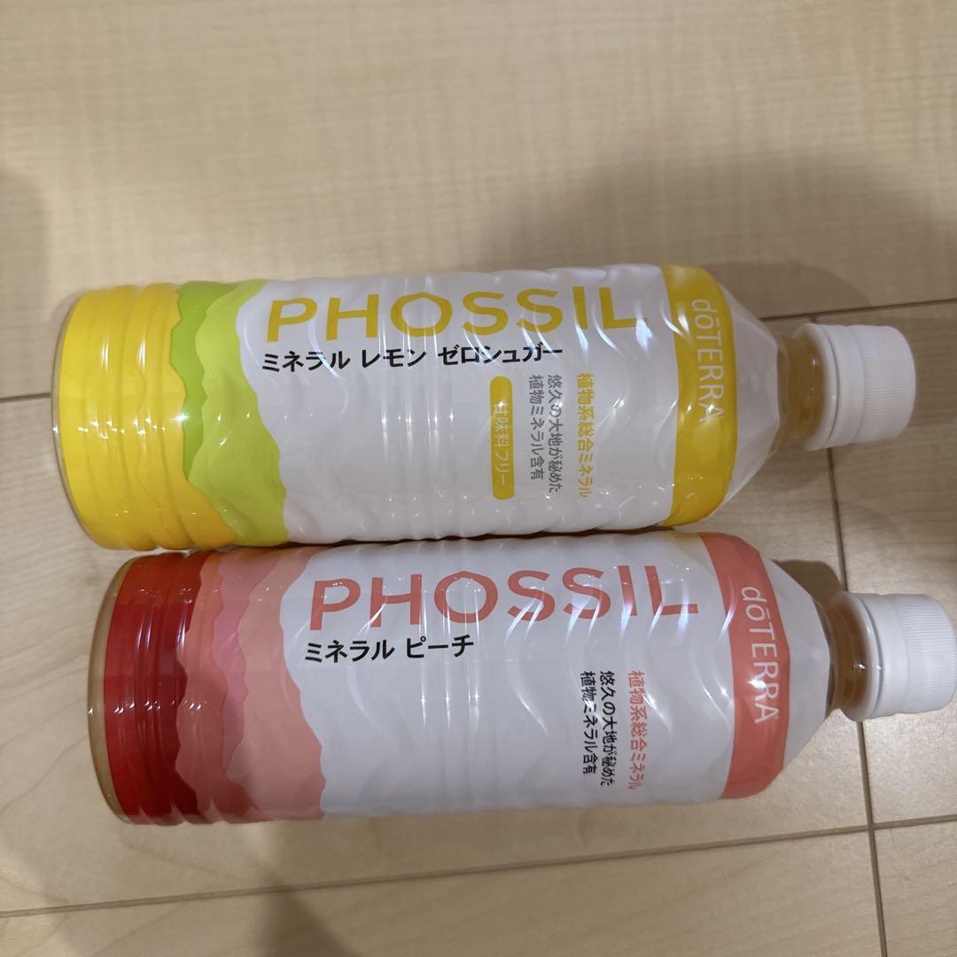 限定品PHOSSIL ミネラルピーチ & レモンゼロシュガー 550ml