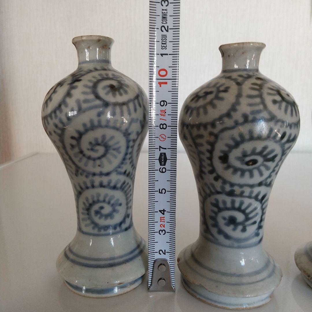 古伊万里蛸唐草 御神酒徳利4本セット（おまけ徳利2本付き）