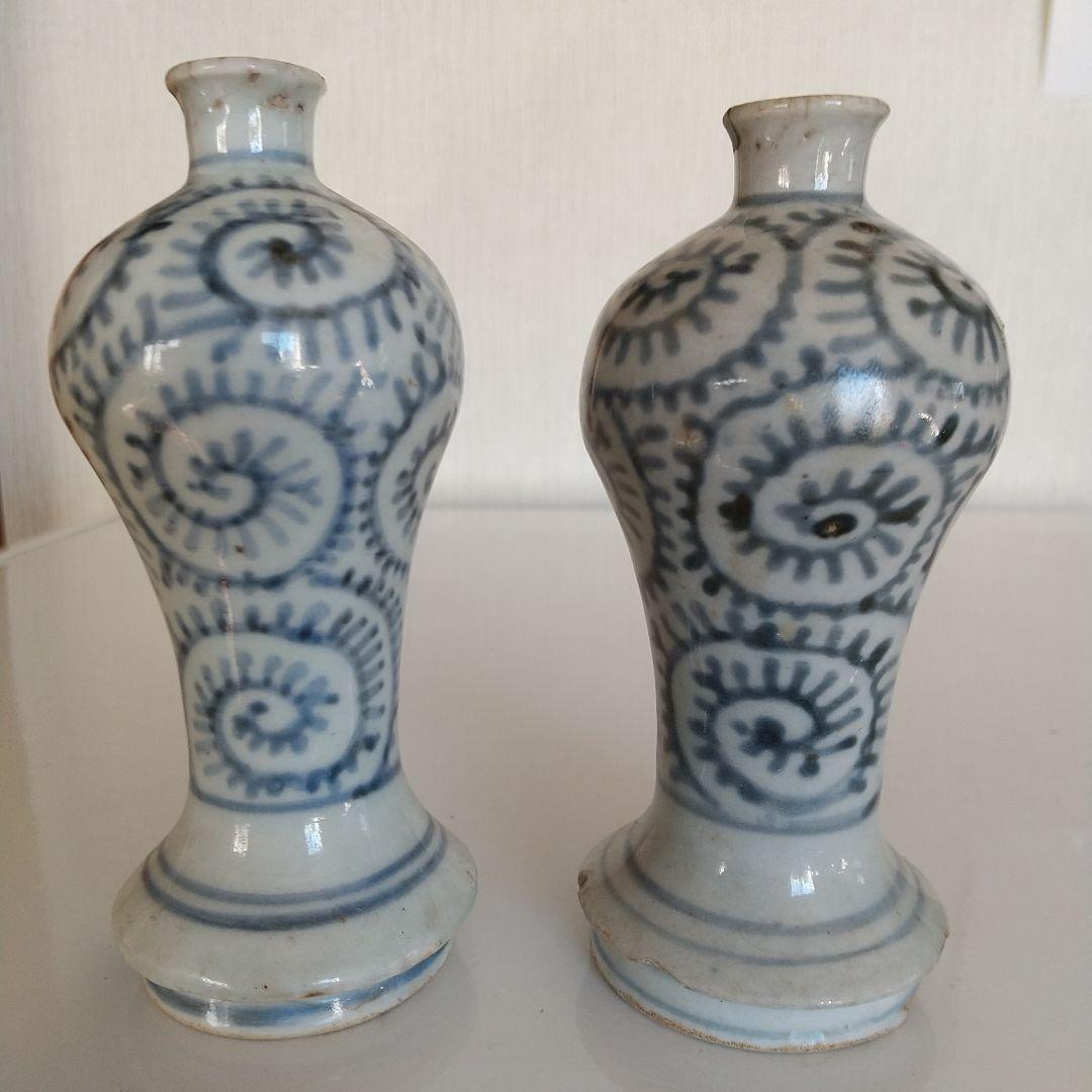 古伊万里蛸唐草 御神酒徳利4本セット（おまけ徳利2本付き）